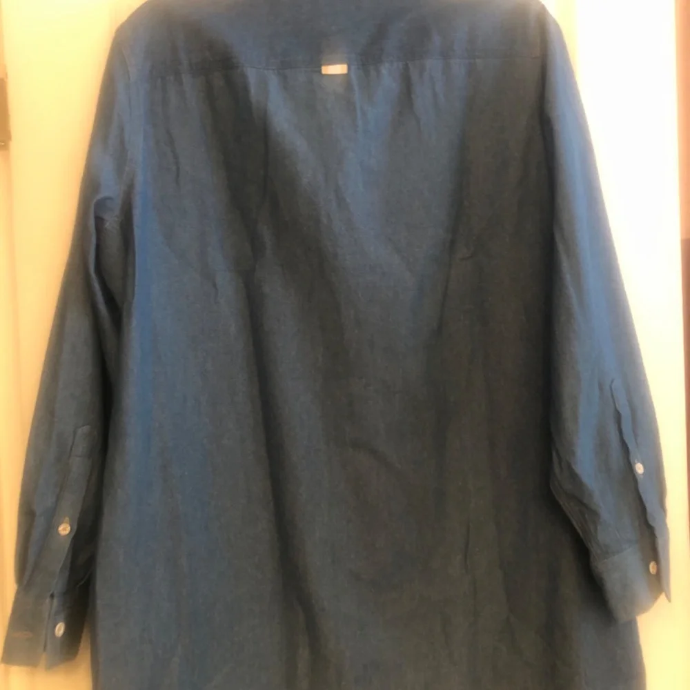 Dark Wash Denim Dress  NWTGS.  Size Small - Picture 10 of 11